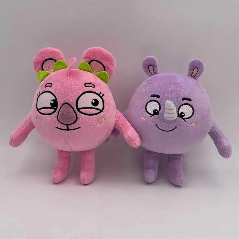 24cm Baby Zoo Plush Toys Cartoon Cat Rhino Hedgehog Anime Soft Stuffed Animals Doll Kids Songs Toys Kids Children Birthday Gifts
